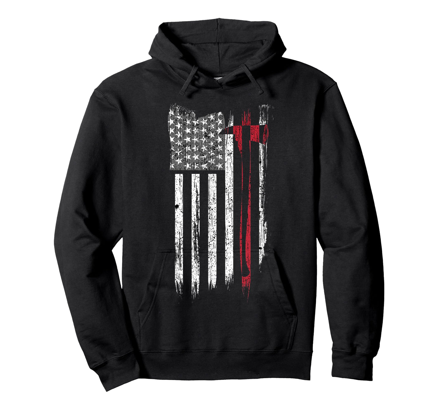 Thin Red Line American Flag Firefighter Support T-Shirt