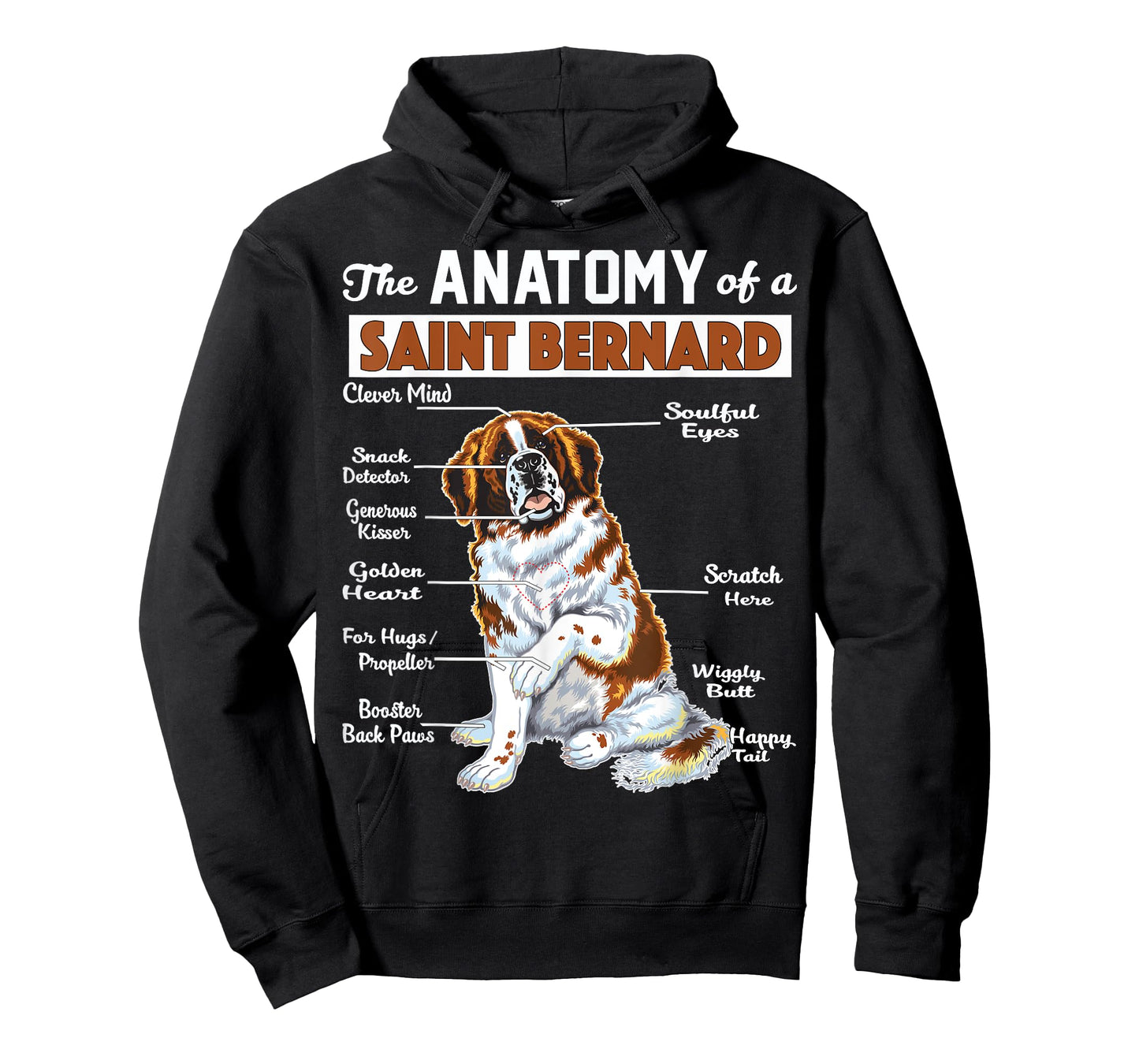 The Anatomy of a Saint Bernard - Funny shirt T-Shirt