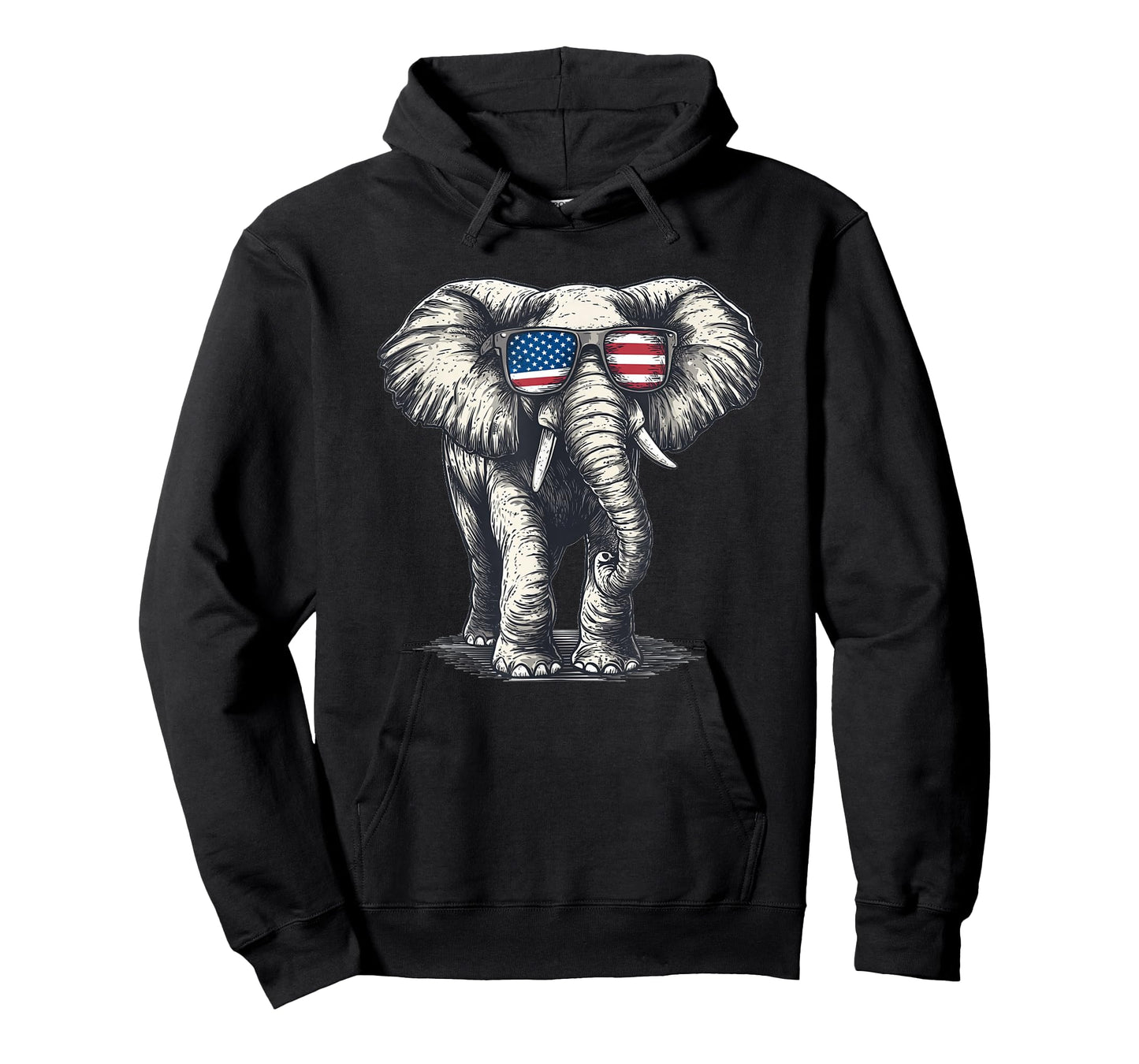 American Elephant with a Cool Sunglasses Vibe T-Shirt
