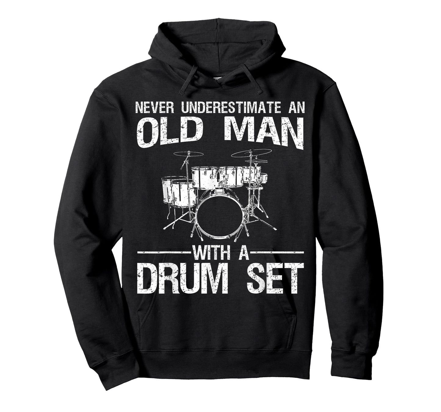 Cool Drummer Art Men Dad Drum Set Player Drum Kit Musician T-Shirt