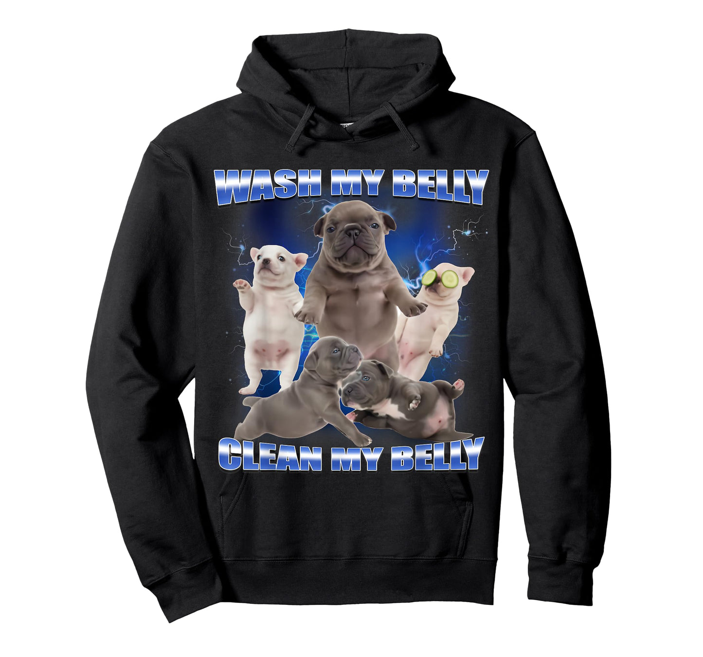 Pibble Dog Wash Clean My Belly Funny Meme T-Shirt