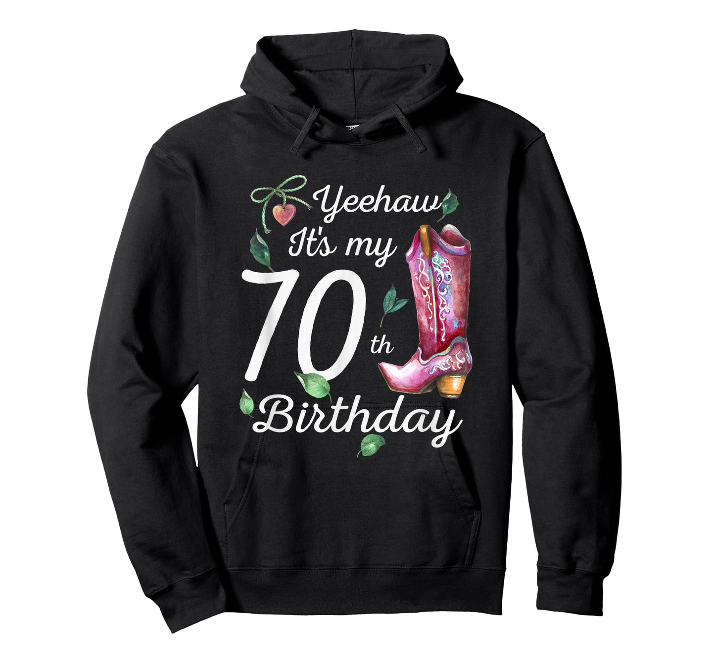 Yeehaw Its My 70th Birthday 70 Year Old Gift Country Cowgirl T-Shirt