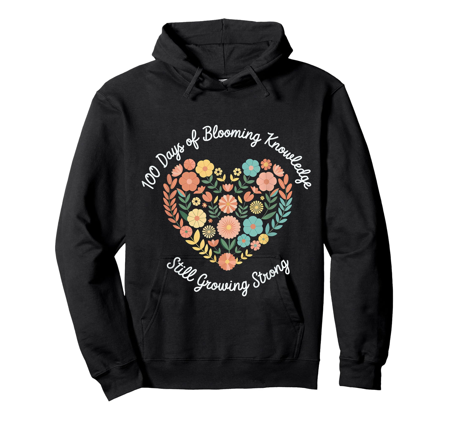 100 Days Growing Boho Flowers Teacher 100th Day of School T-Shirt