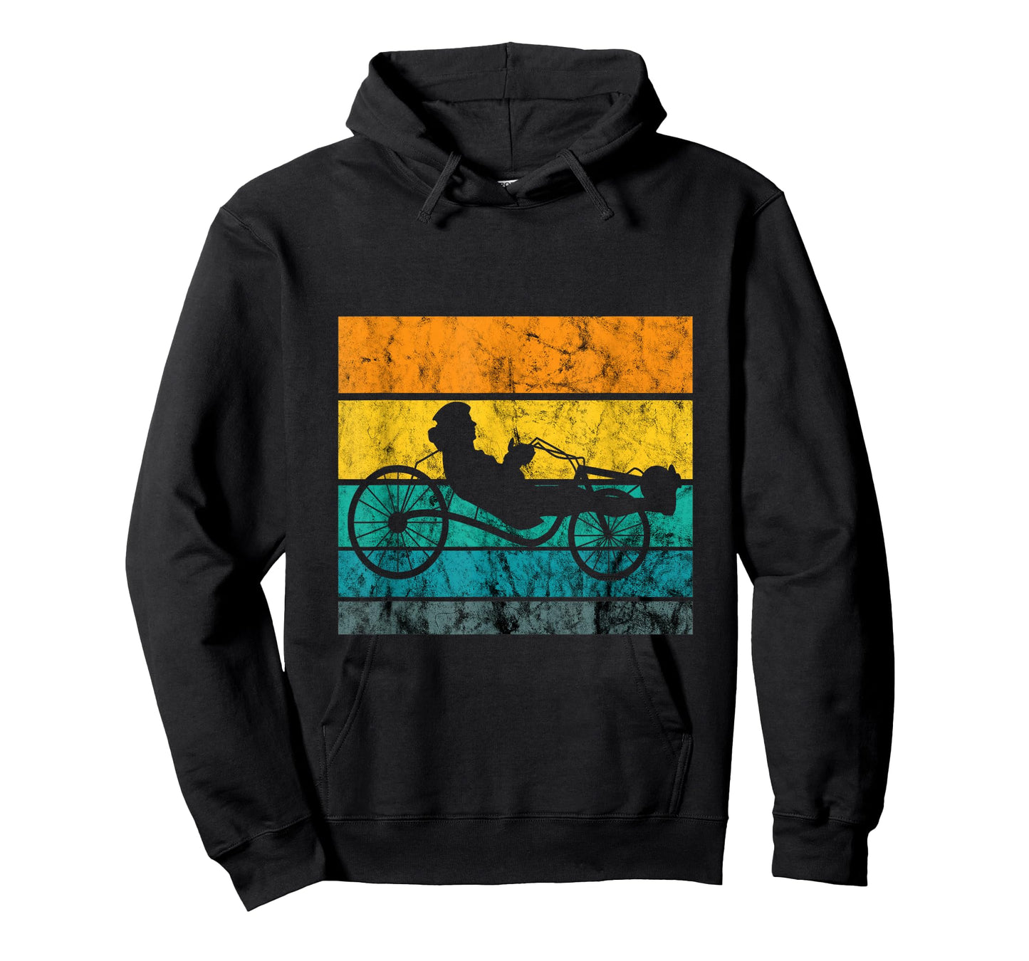 Recumbent Trike Cyclist Vintage Retro Triker Recumbent Bike T-Shirt