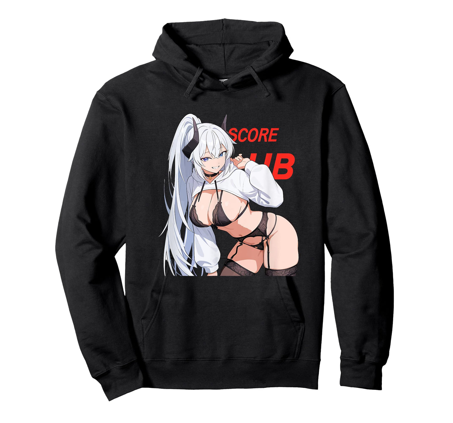 Waifu Sexy Anime Girl Horns Japanese Manga Style T-Shirt