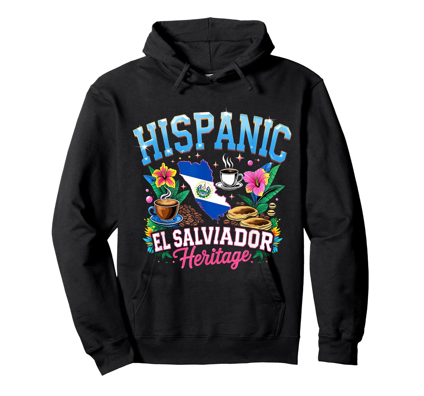 El Salvador Heritage Pride Hispanic Roots T-Shirt