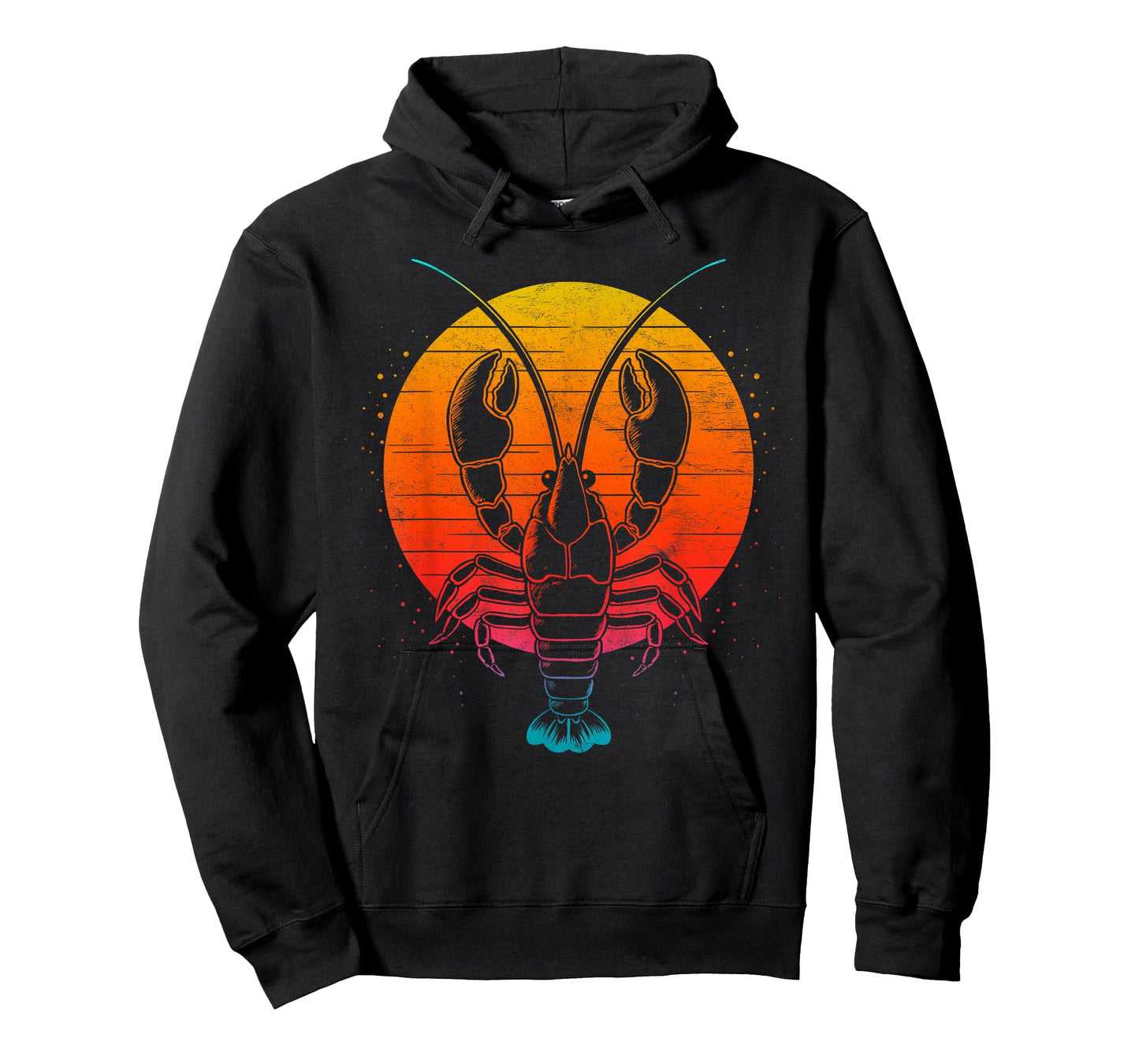 Crawfish Boil Party Retro Sunset Cool Lobster Cajun Festival T-Shirt