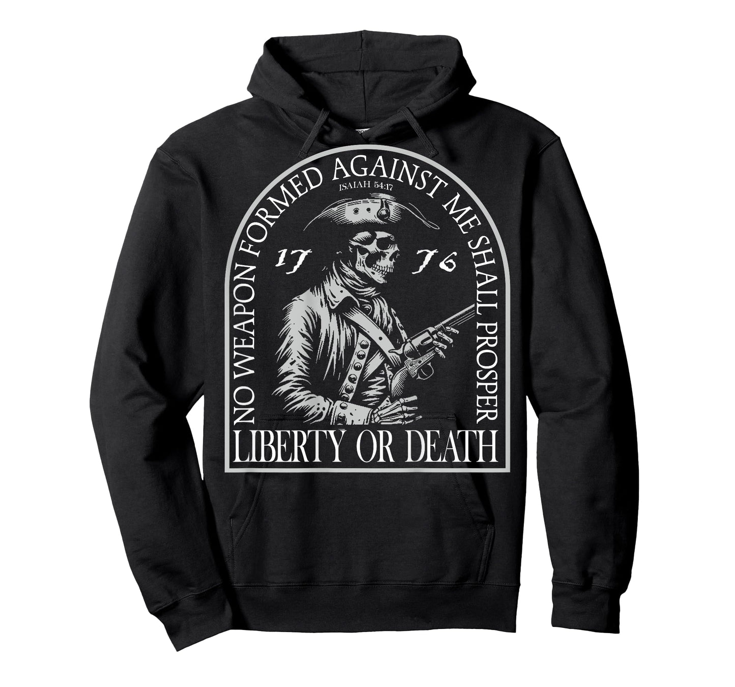No Weapon Formed Against Me Shall Prosper (on back) T-Shirt