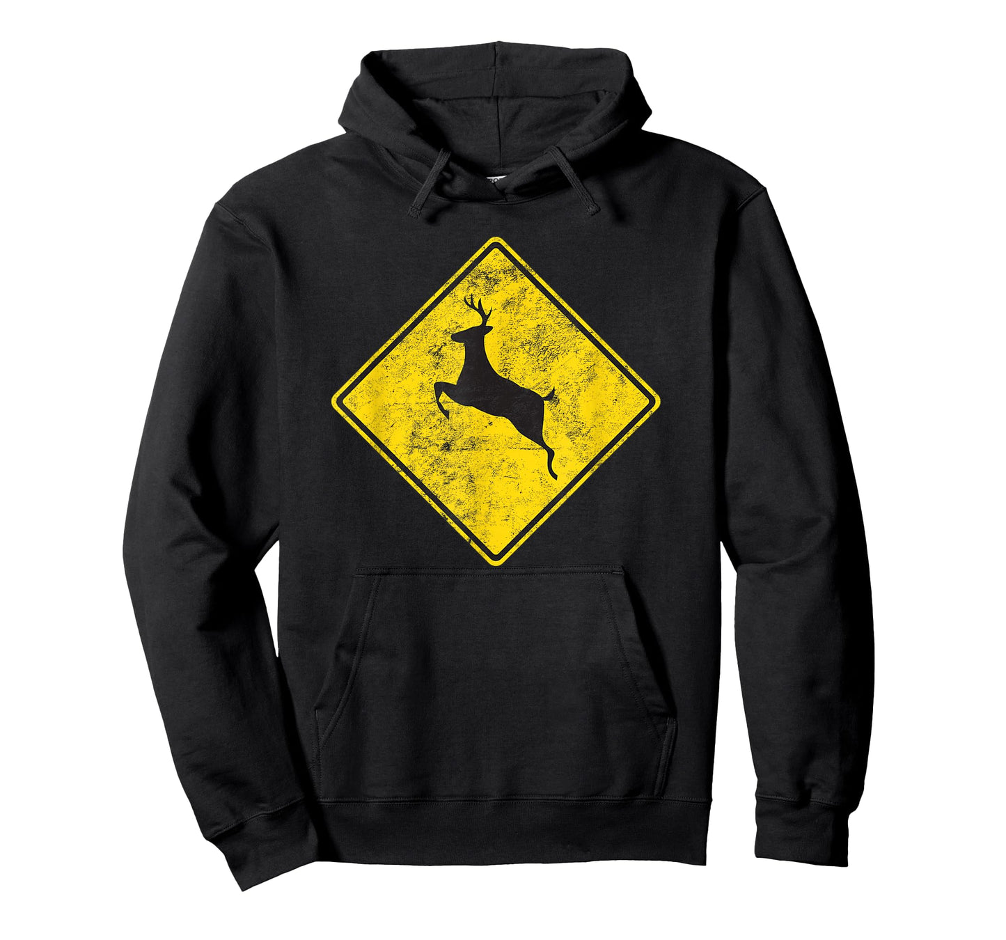 Deer Crossing Road TShirt Vintage Distressed Look T-Shirt