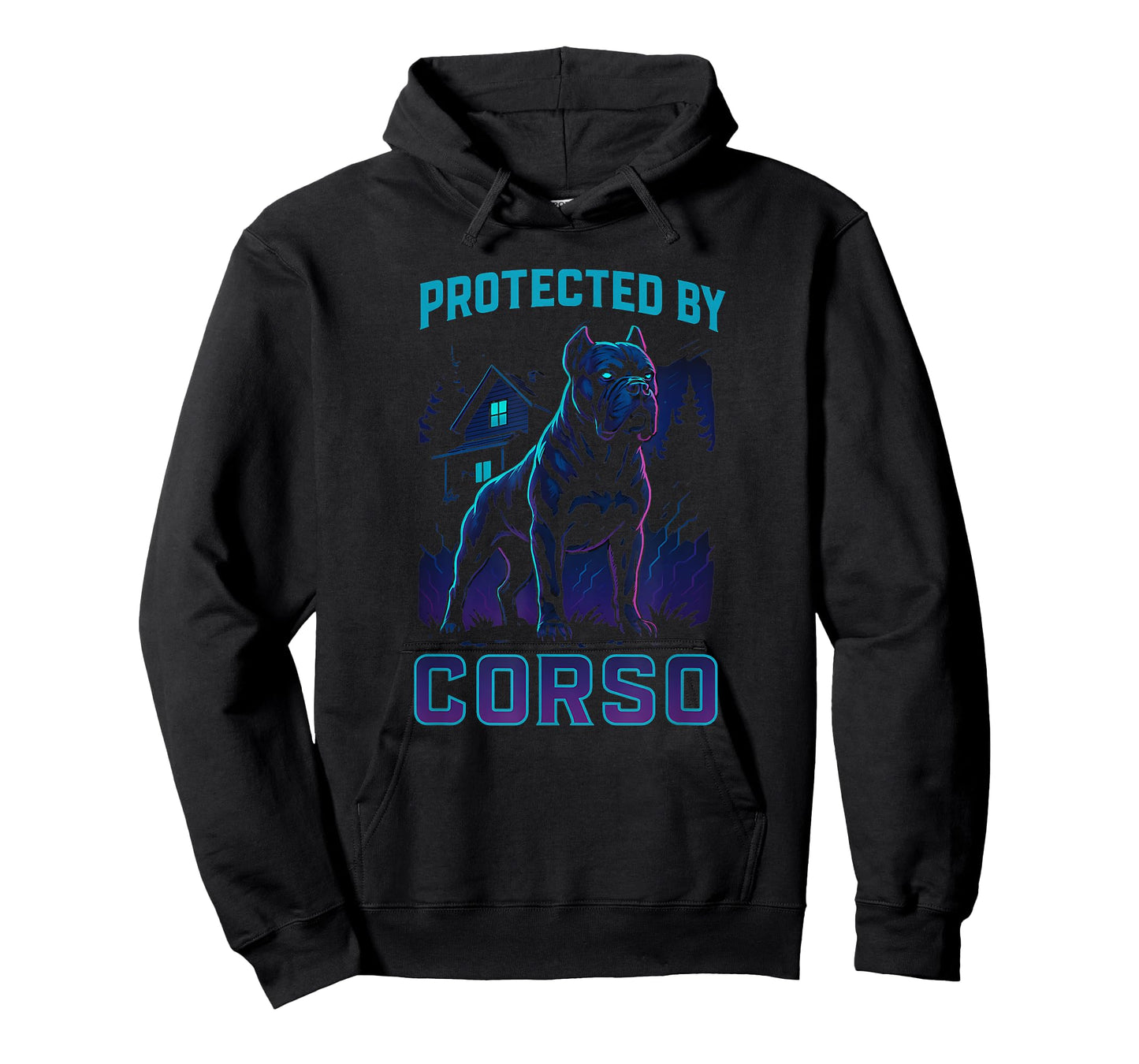 Protected by Cane Corso Cyberpunk T-Shirt