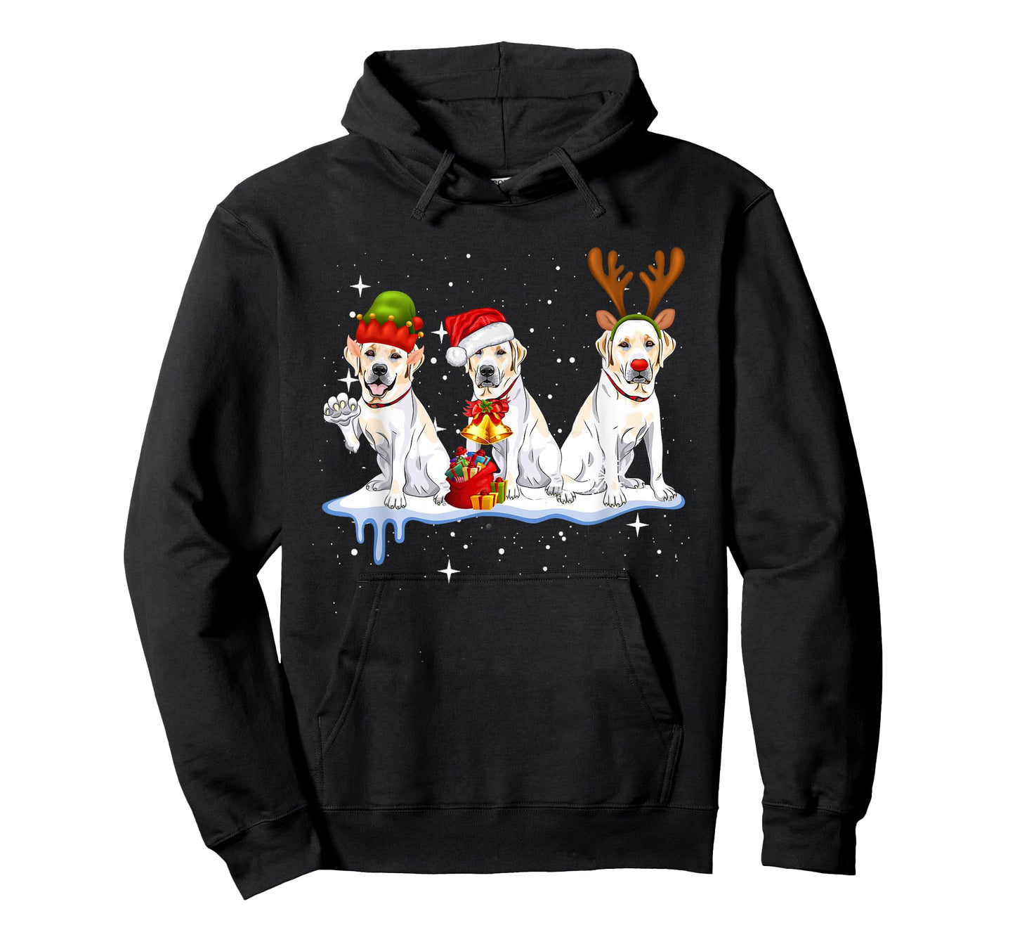 Labrador Retriever Christmas Reindeer Xmas Holiday Costume T-Shirt