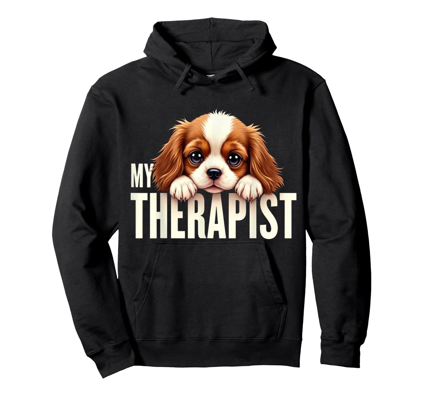 Funny Puppy My Therapist Cavalier King Charles Spaniel Dog T-Shirt