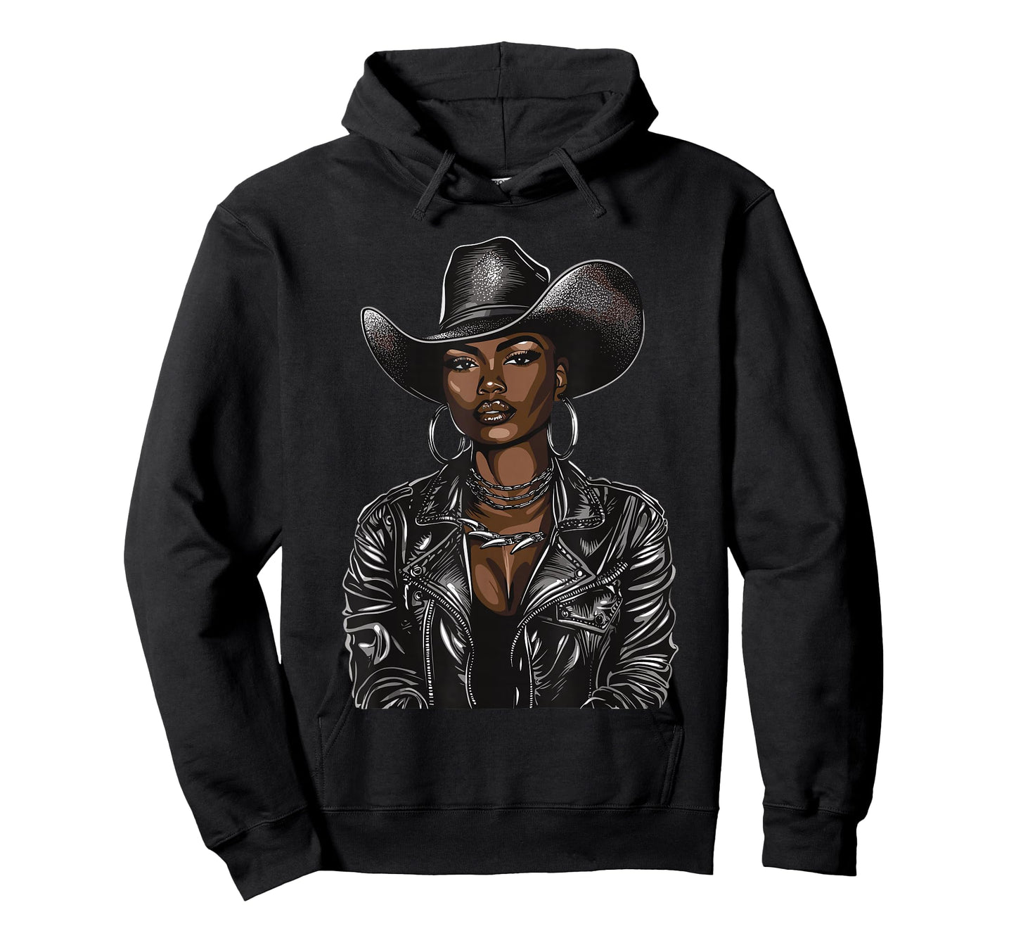Black African American Cowgirl Western Country Texas Rodeo T-Shirt