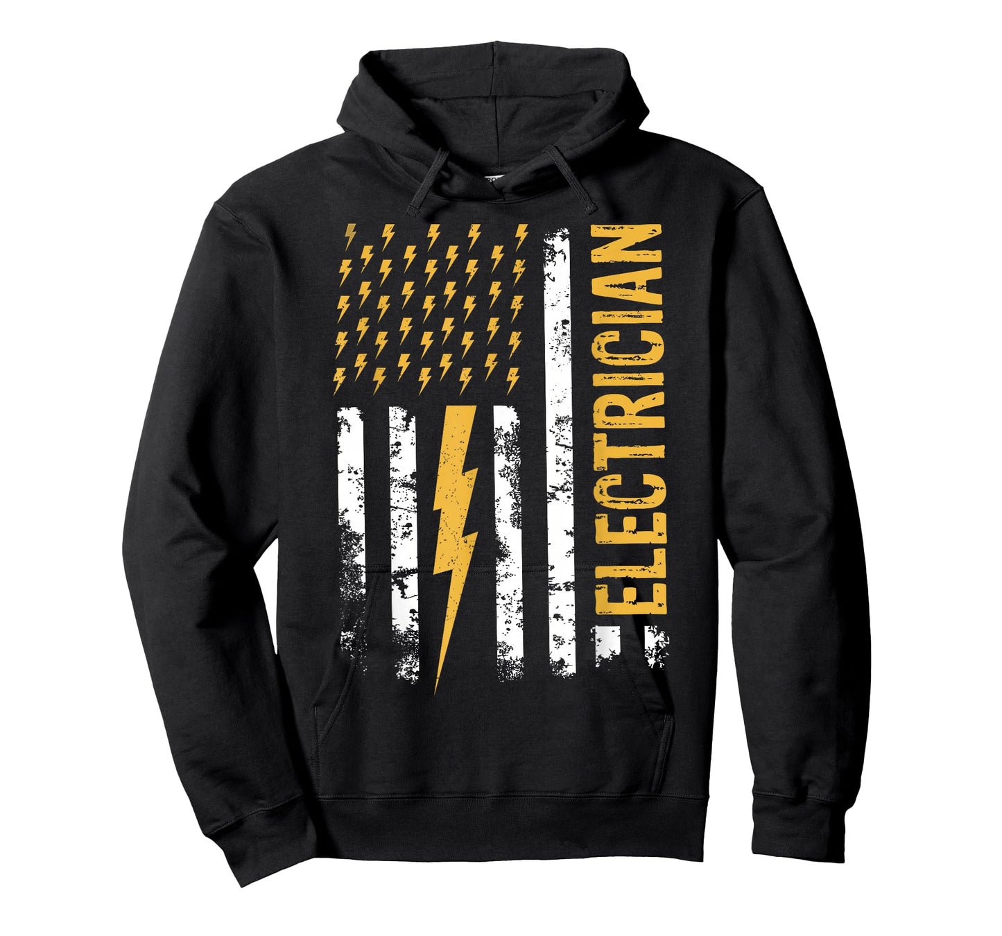 Electrician US Flag Lightning Bolt Tools for Electricians T-Shirt