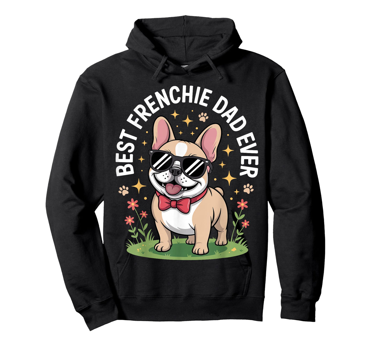 Funny French Bulldog Art for Men Dad Father Frenchie Bulldog T-Shirt