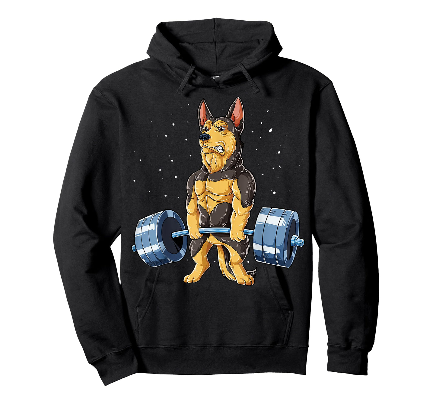 German Shepherd Weightlifting Funny Deadlift Men Fitness Gym T-Shirt