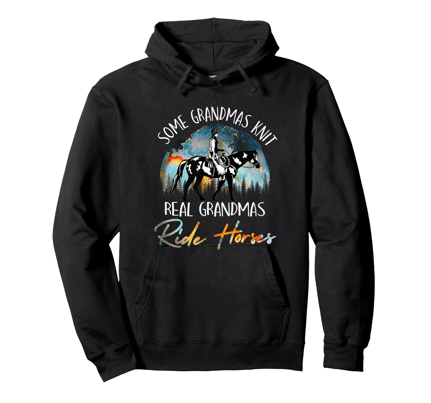 Real Grandmas Ride Horses Grandma Horse Riding Equestrian T-Shirt