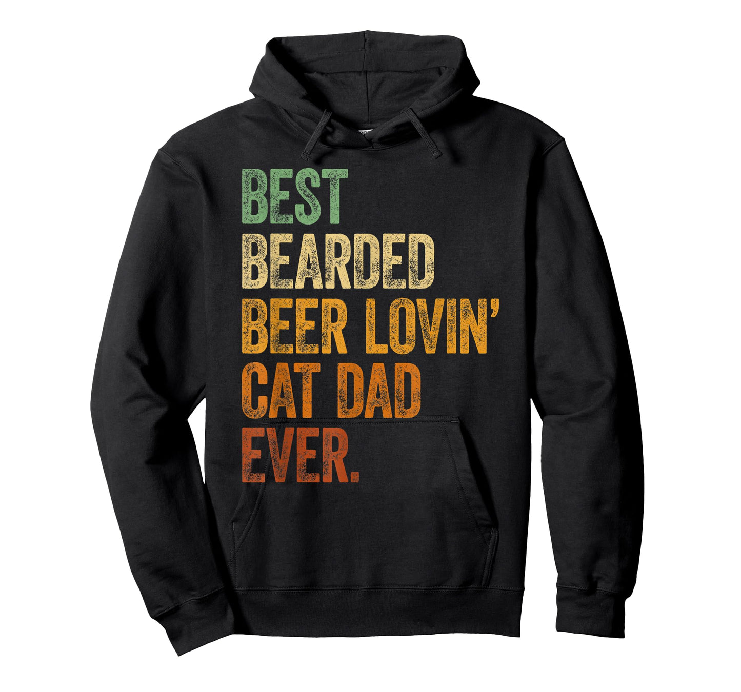 Mens Best Bearded Beer Lovin Cat Dad Shirt Pet Lover Owner Gifts T-Shirt