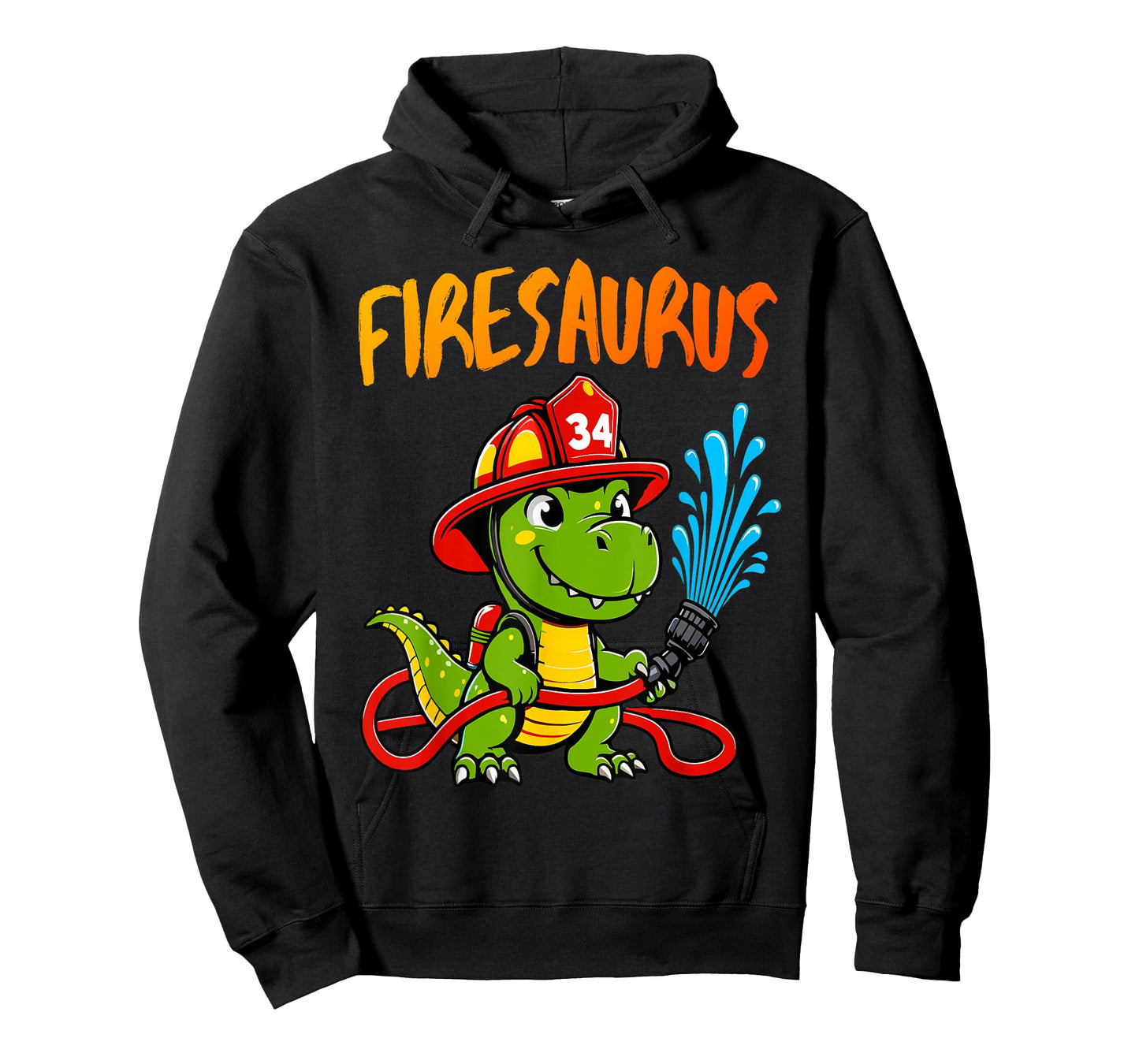 Firesaurus Rex Fireman Fire Firefighters Dino Hero T-Shirt