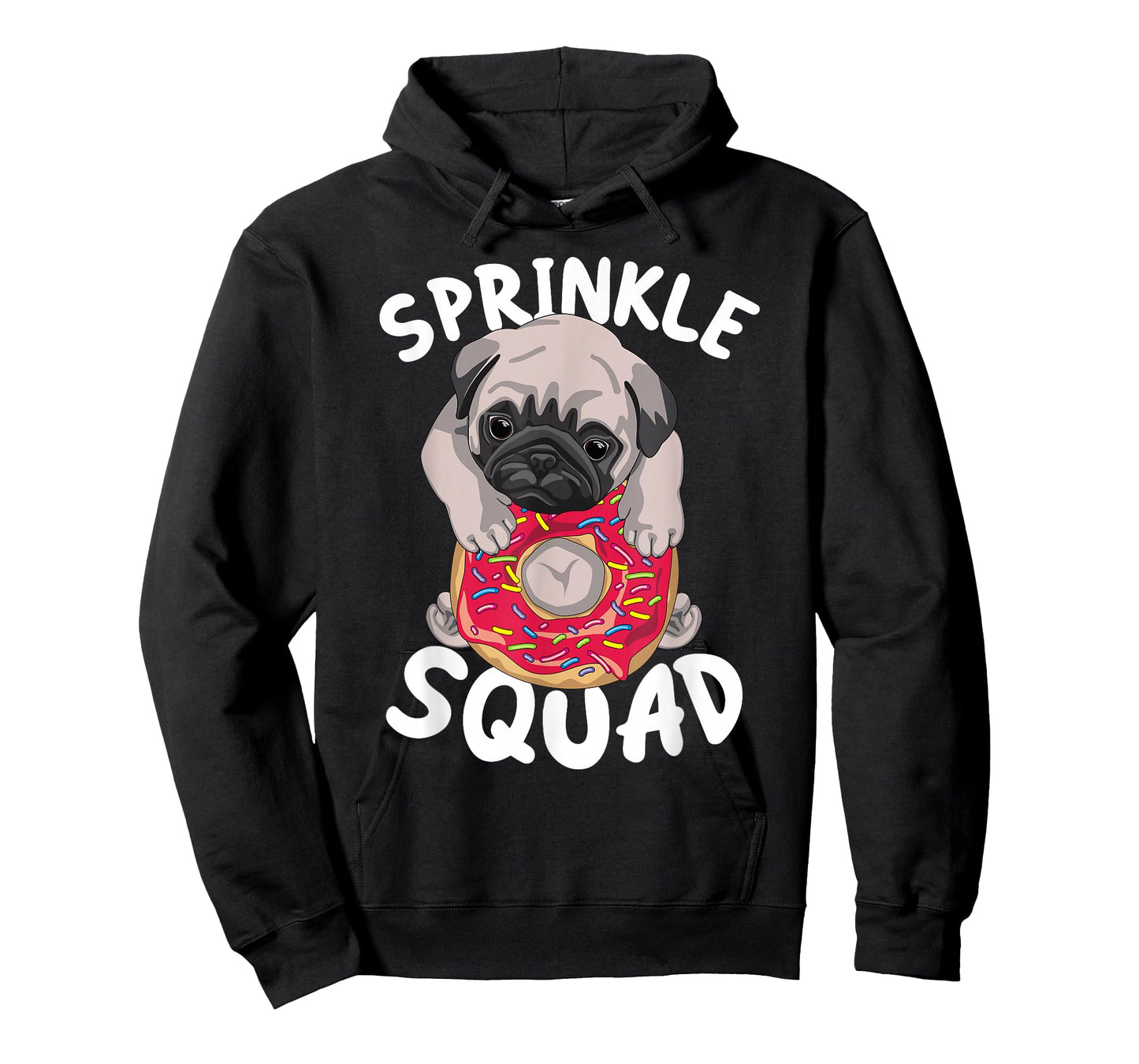 Sprinkle Squad - Cute Pug Dog Lover Doughnut Day Funny Donut T-Shirt