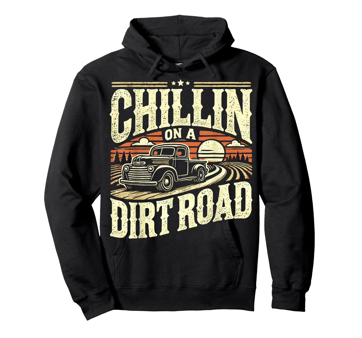 Western Cowboy Chillin On A Dirt Road Country Music T-Shirt