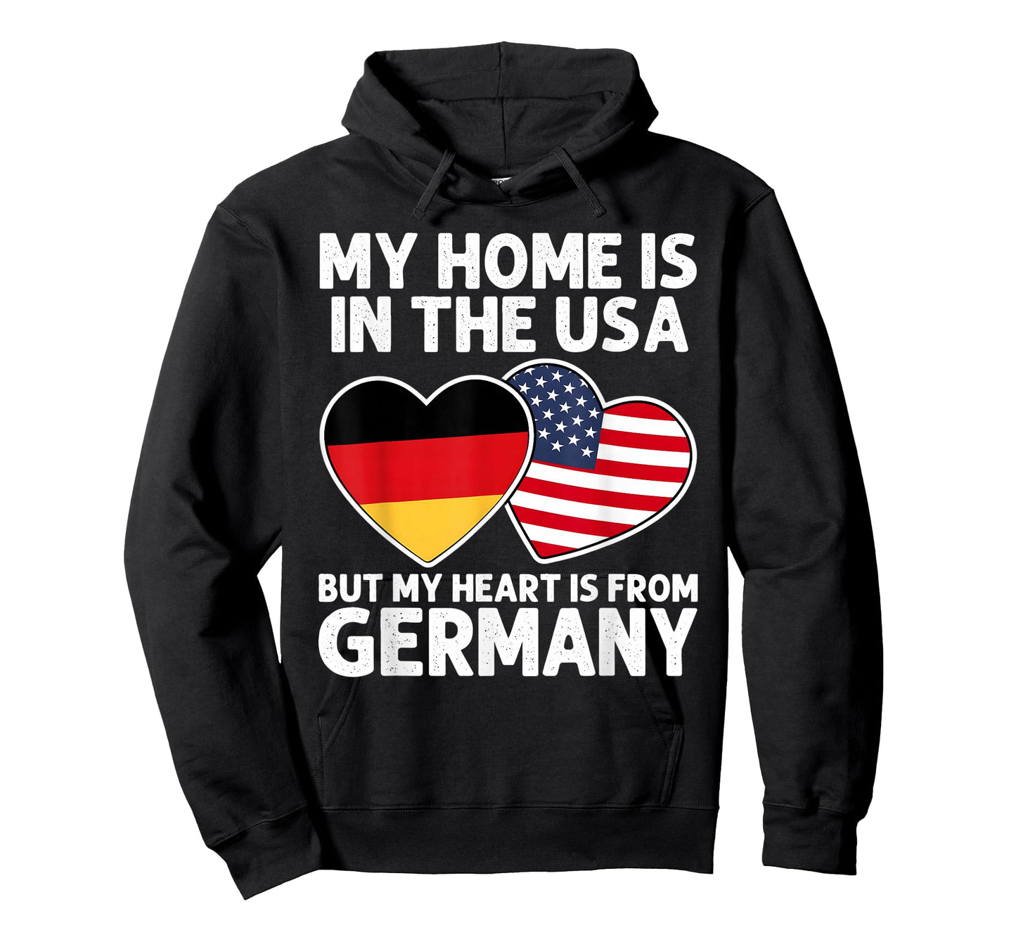 My Home USA My Heart Germany German American Pride Flag T-Shirt