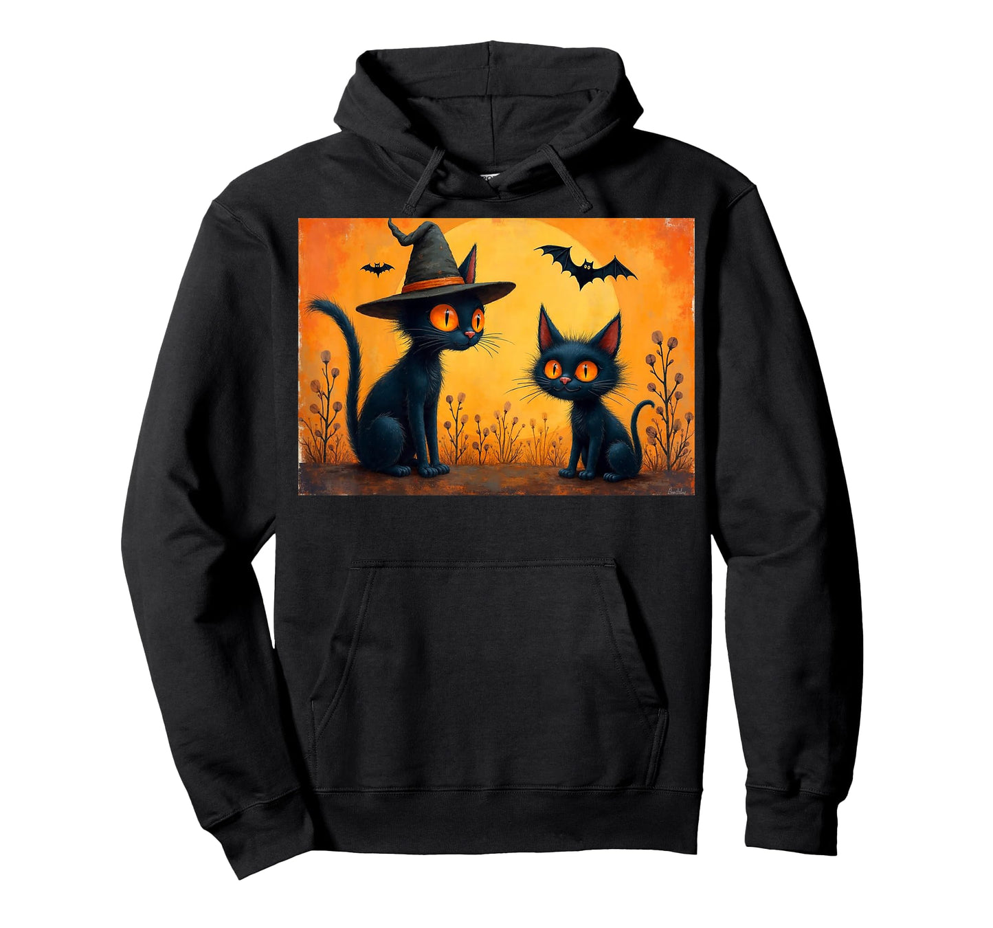 Halloween Black Cat Design for Cat Lovers Graphic T T-Shirt