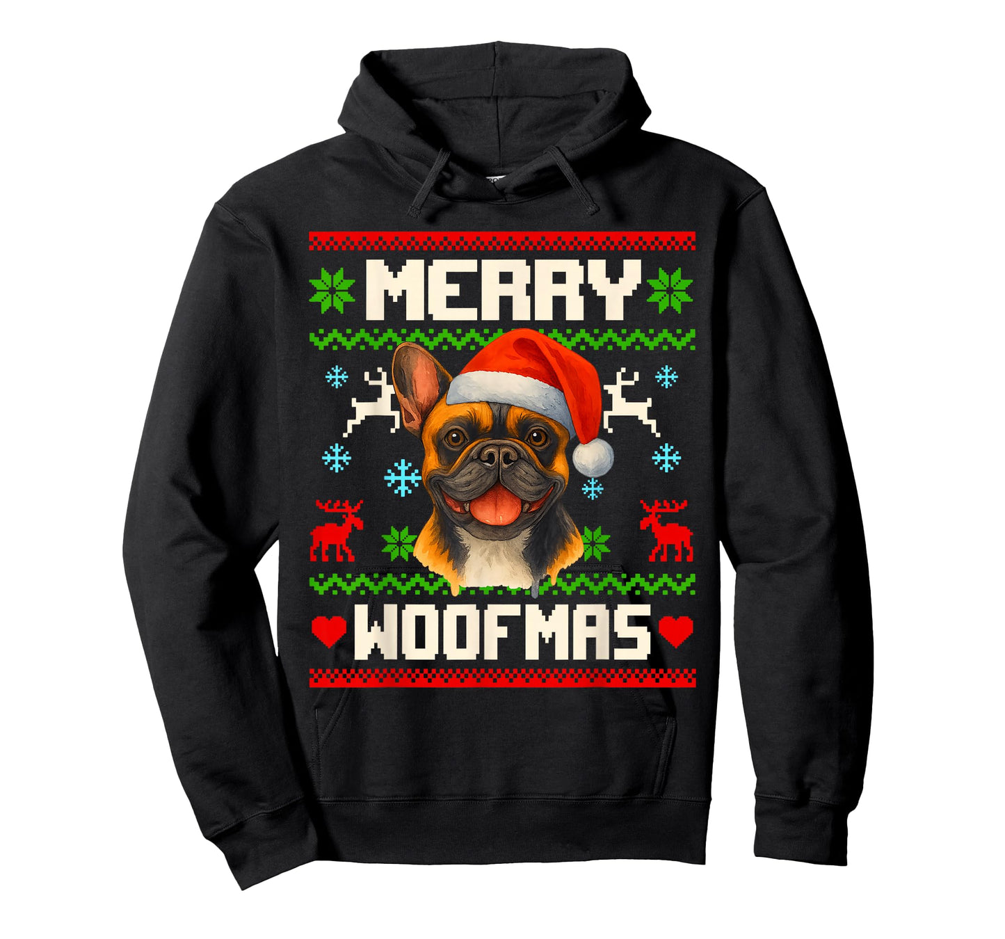 French Bulldog Dog Christmas Ugly Sweater Pet Dog Lover Xmas T-Shirt