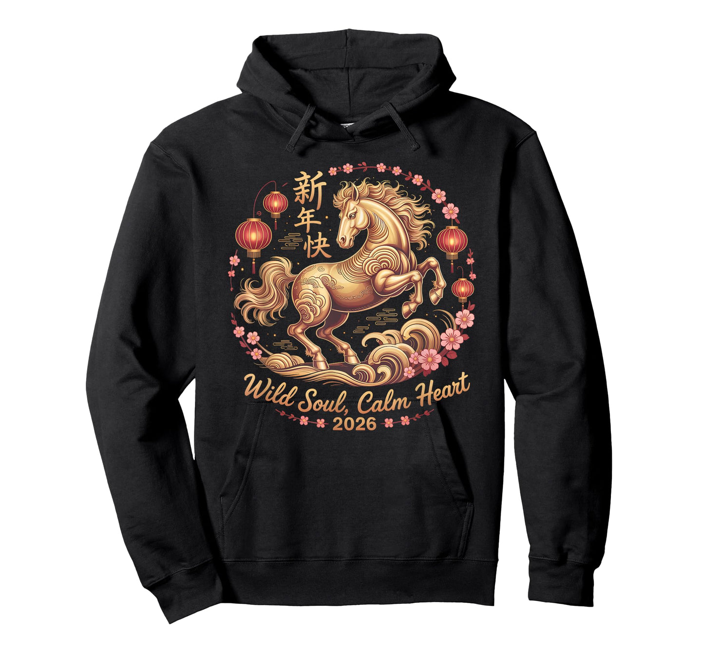 Festive 2026 Crazy Horse Lady Wild Soul Calm Heart Fortune T-Shirt