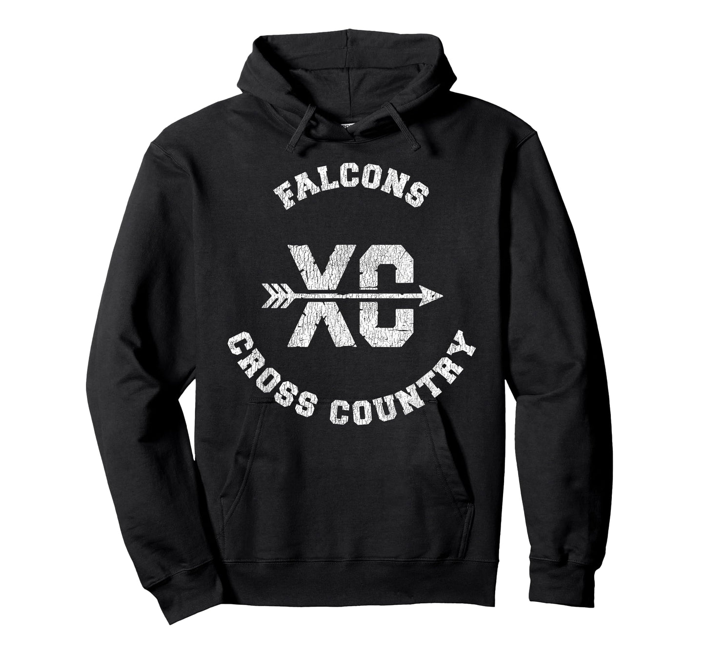 Falcons Cross Country Retro Distressed XC Running T-Shirt