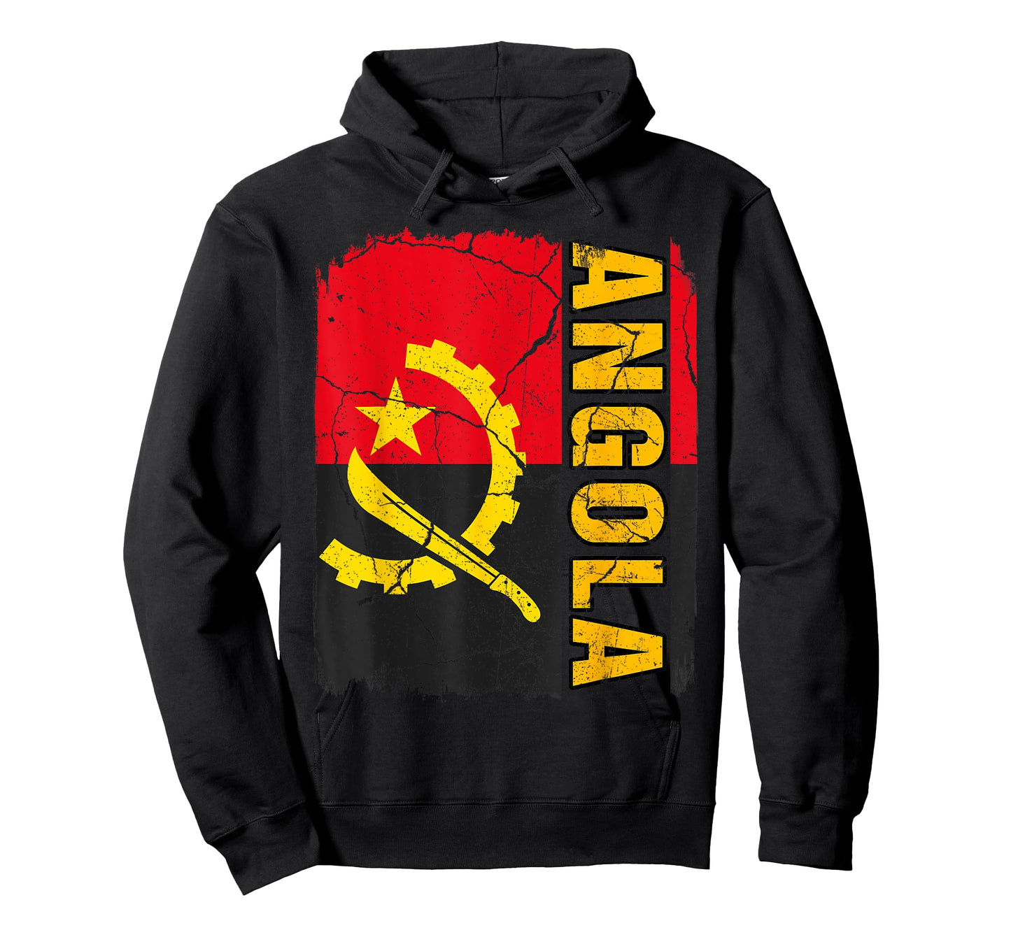 Vintage Angolan Flag Angola Pride Roots Heritage Gift T-Shirt