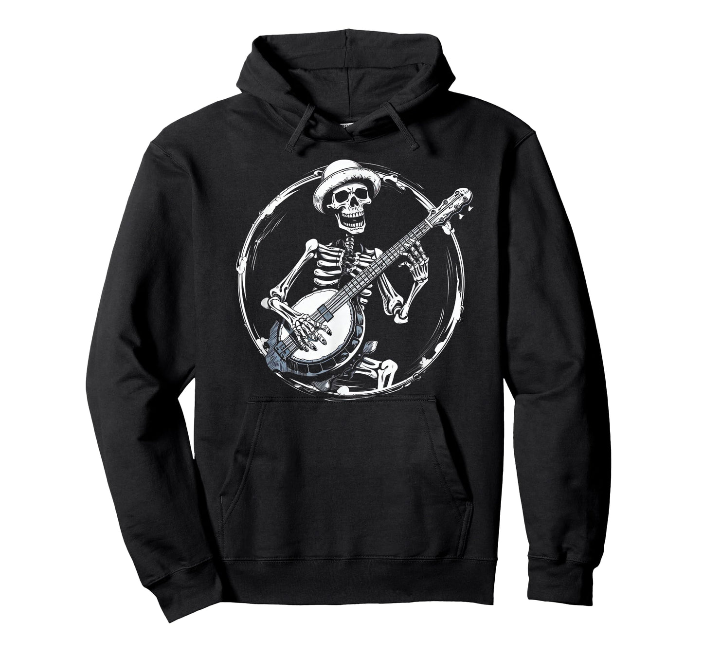 skeleton playing banjo Funny Bluegrass Style T-Shirt