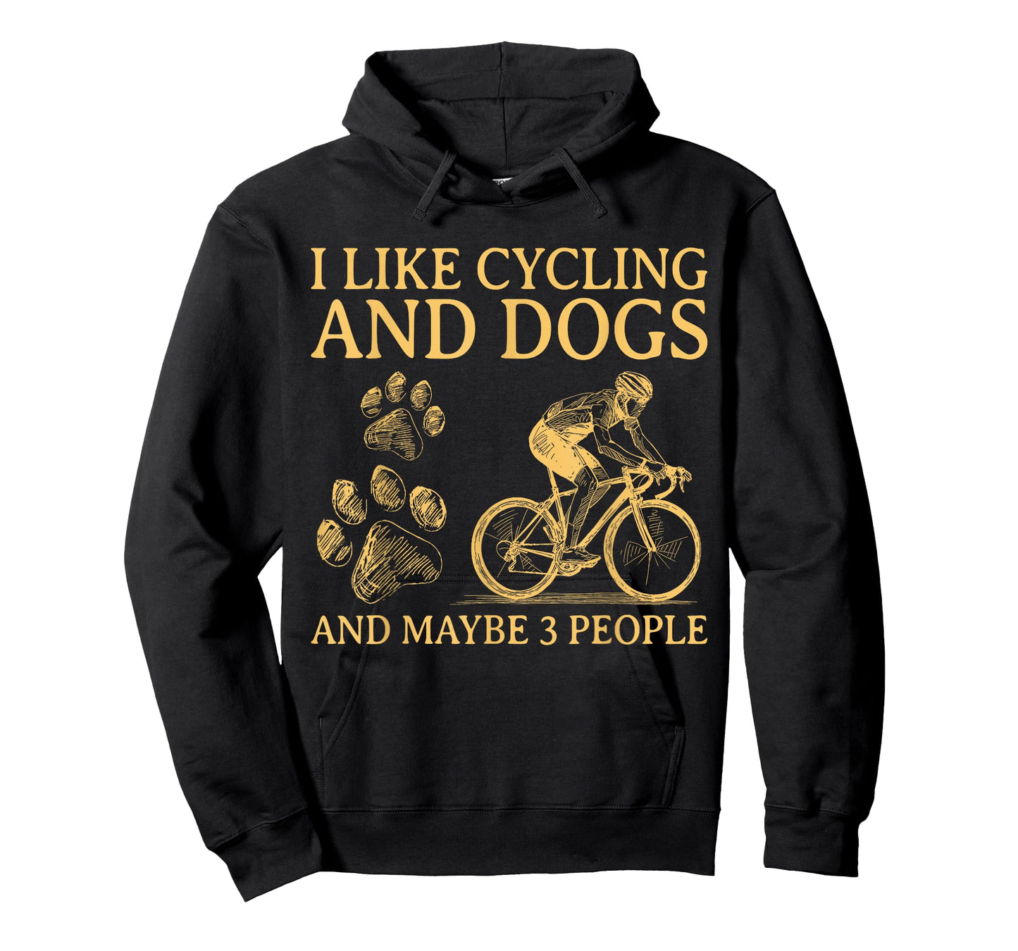 I Like Cycling And Dogs And Maybe 3 People Funny For Cyclist T-Shirt