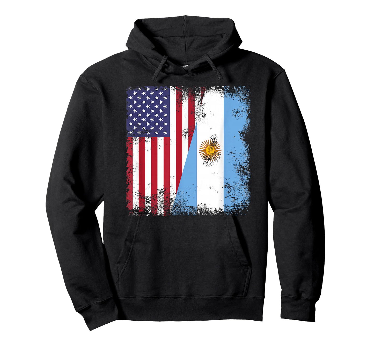 Half Argentinian Flag | Vintage Argentina USA Gift T-Shirt