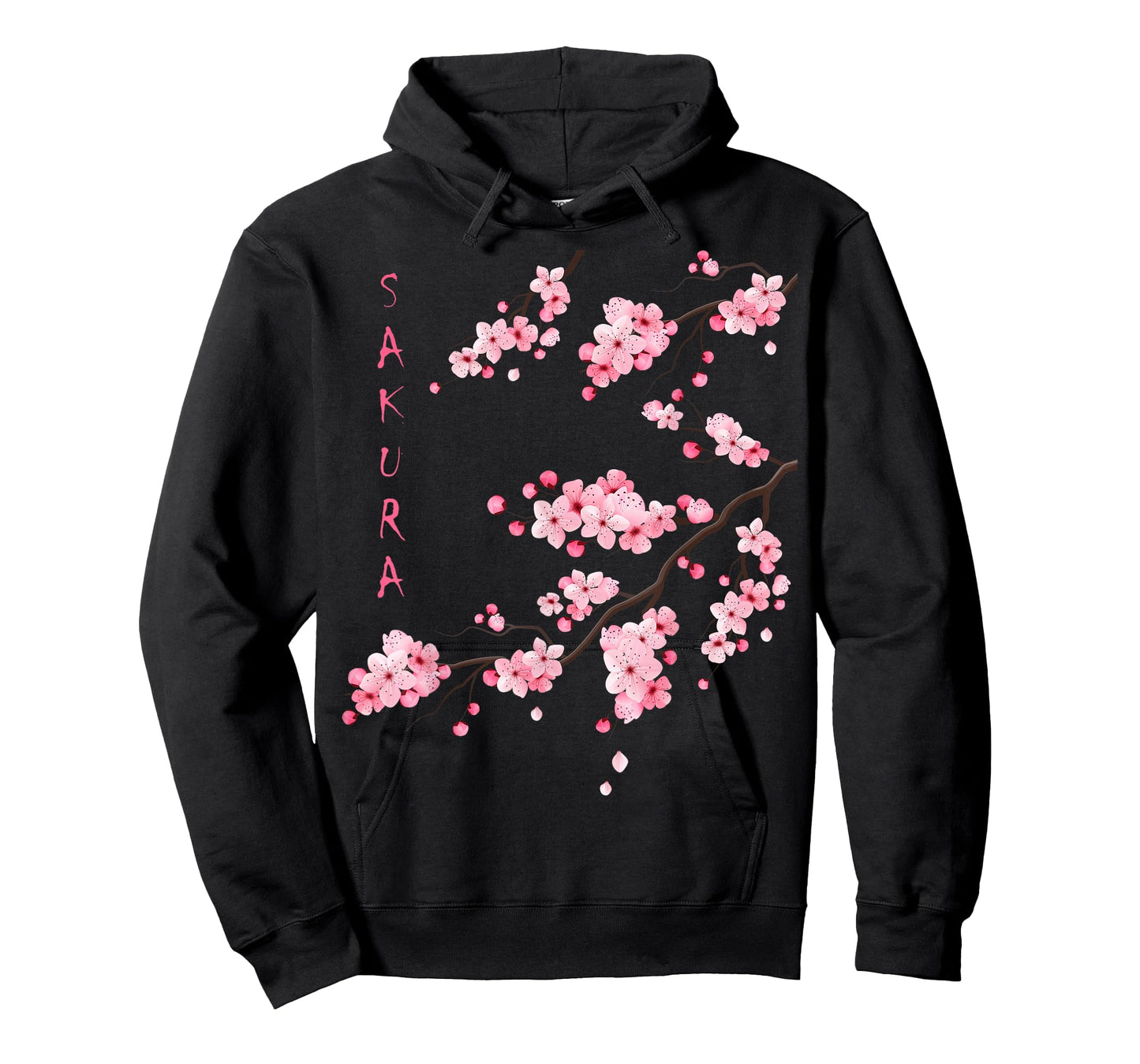 Vintage Sakura Cherry Blossom Japanese Graphical Art T-Shirt