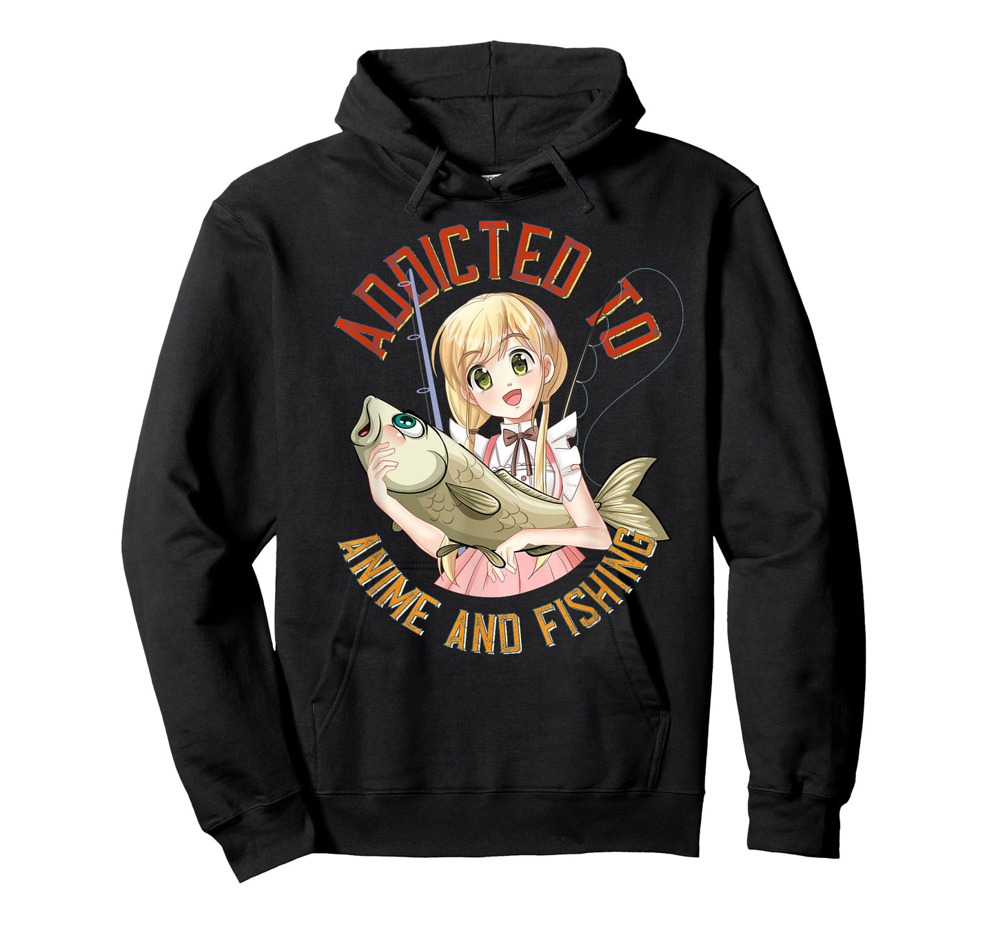 Lucky Fishing Gear for Fishermans and Anime Manga Lovers T-Shirt