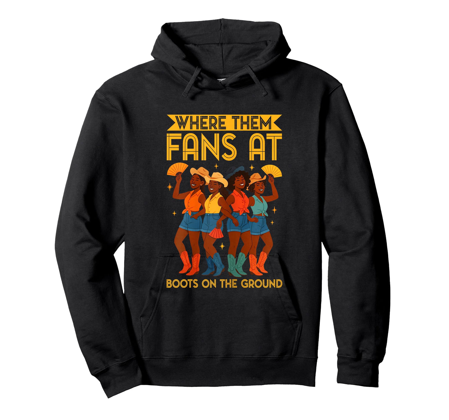 Where Them Fans At - Boots On The Ground Linedance Lovers T-Shirt