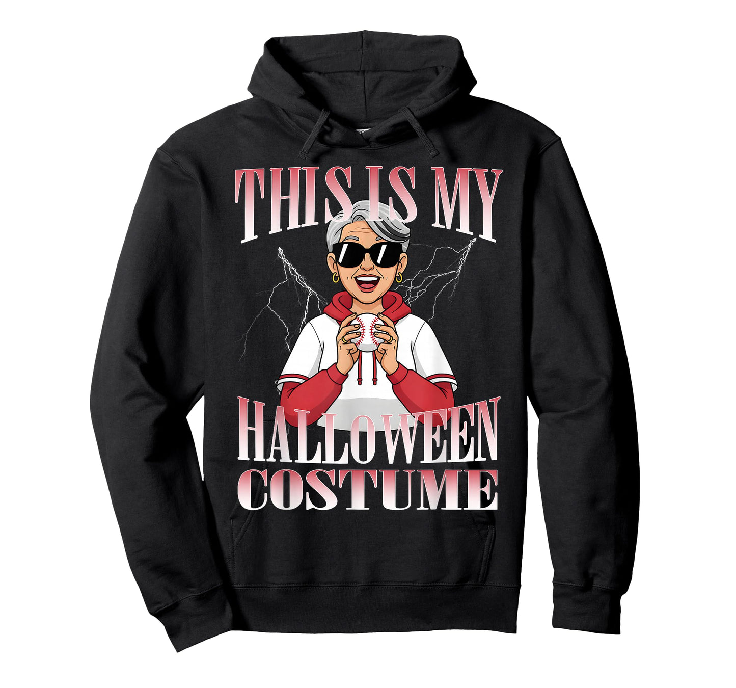 Funny Baseball Halloween Last Minute Costume Sarcastic T-Shirt