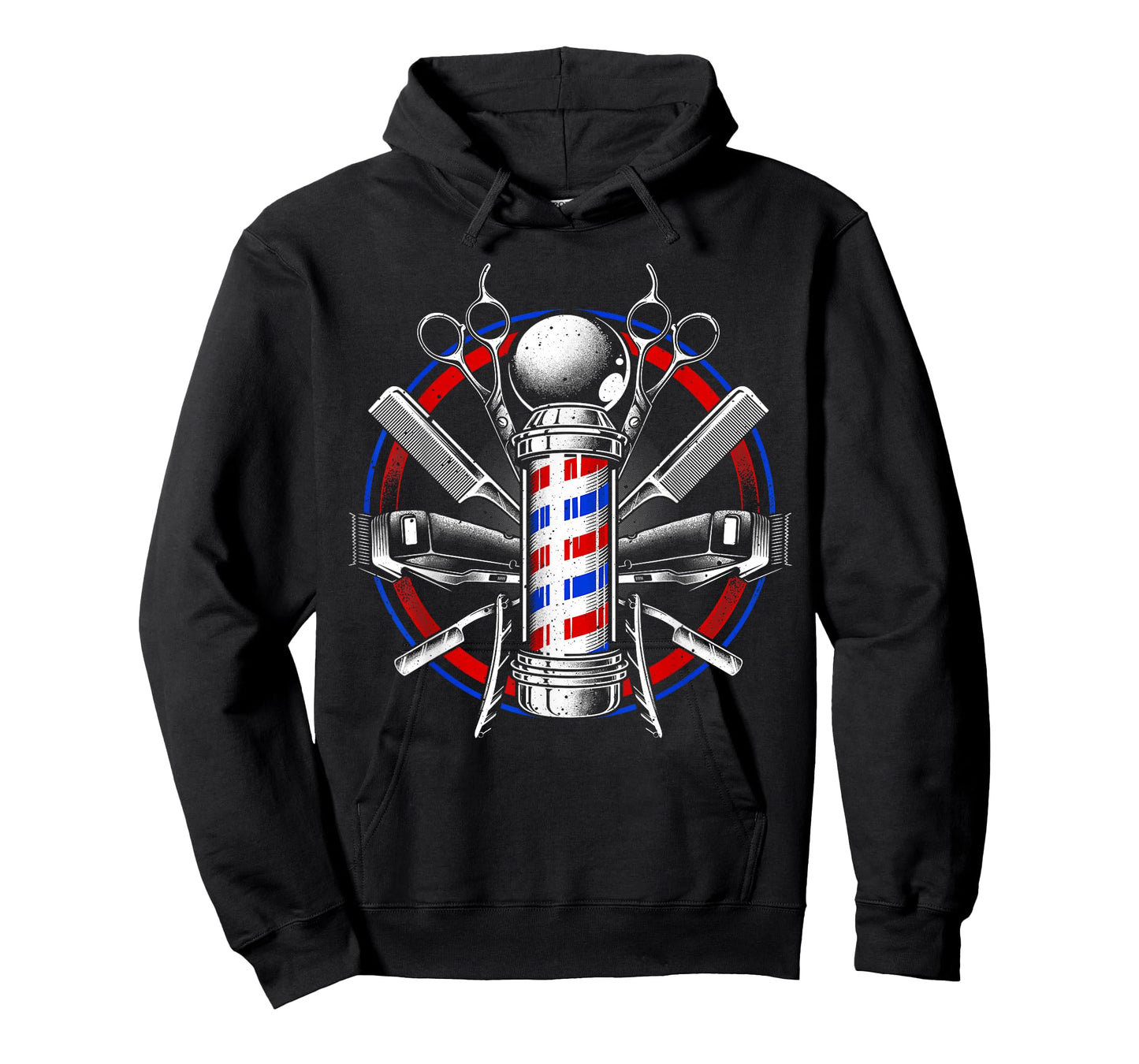 Funny Barber Gift for Men Barbershop Pole Tools Hairstylist T-Shirt Small