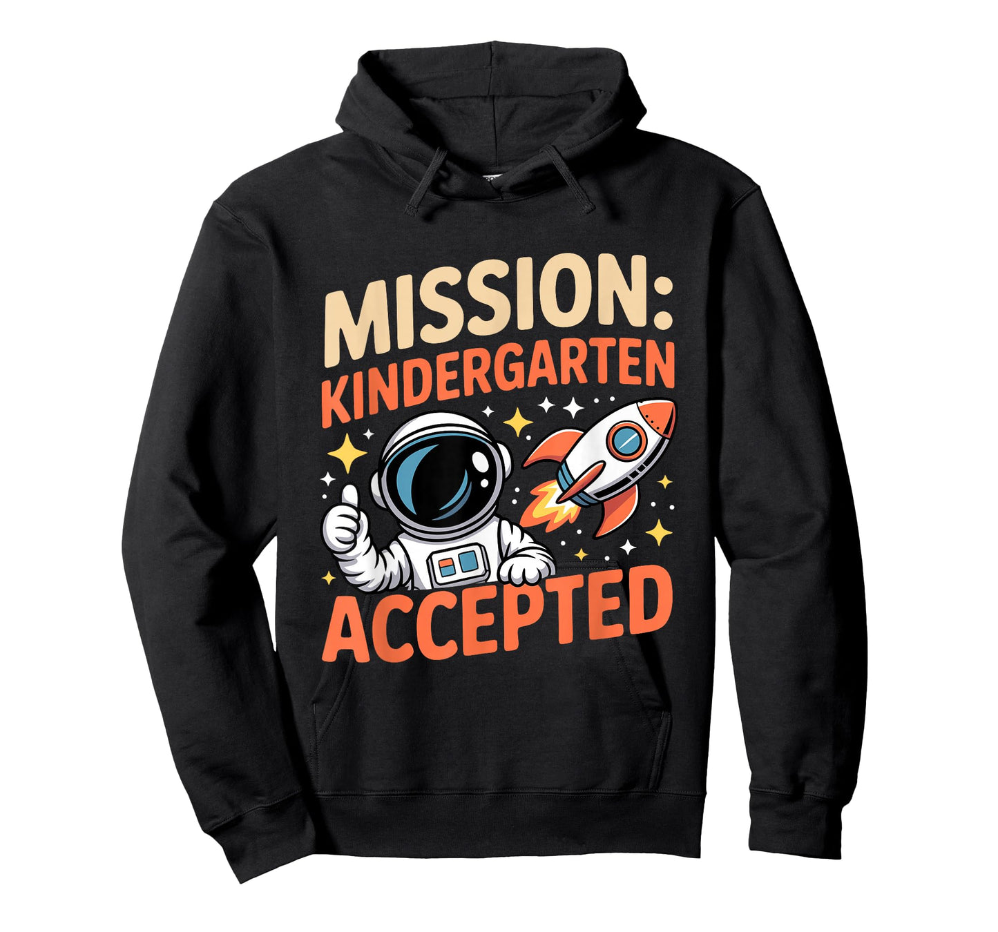 Mission Kindergarten Accepted Astronaut Rocket Kids School T-Shirt