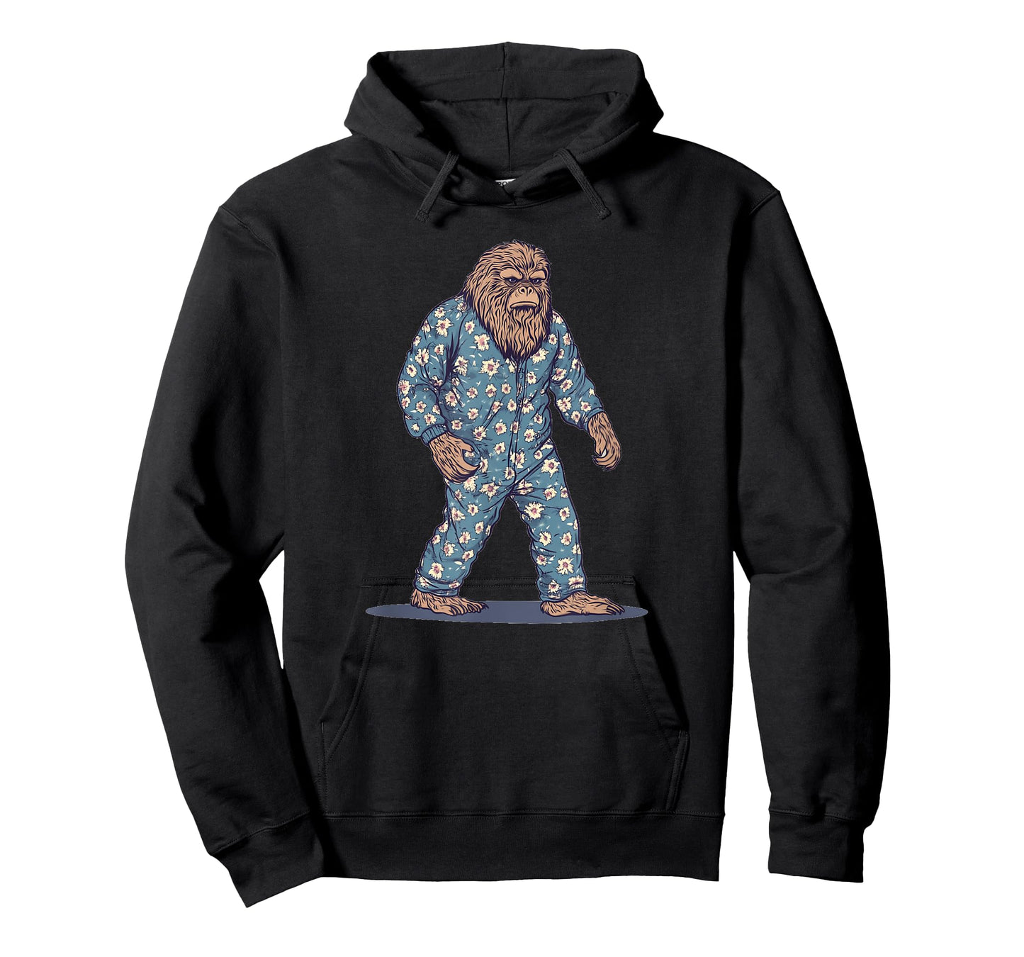 Funny Sleepy Bigfoot in Sleepwear Costume for Boys and Girls T-Shirt