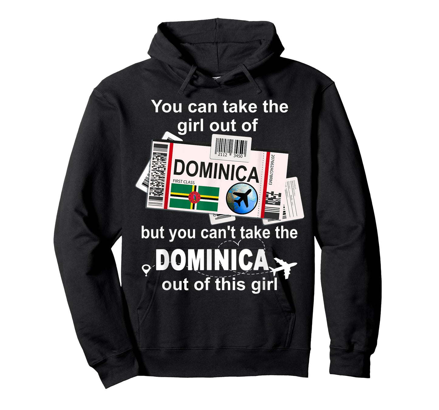 Dominica Boarding Pass - Dominica Girl - Dominica T-Shirt