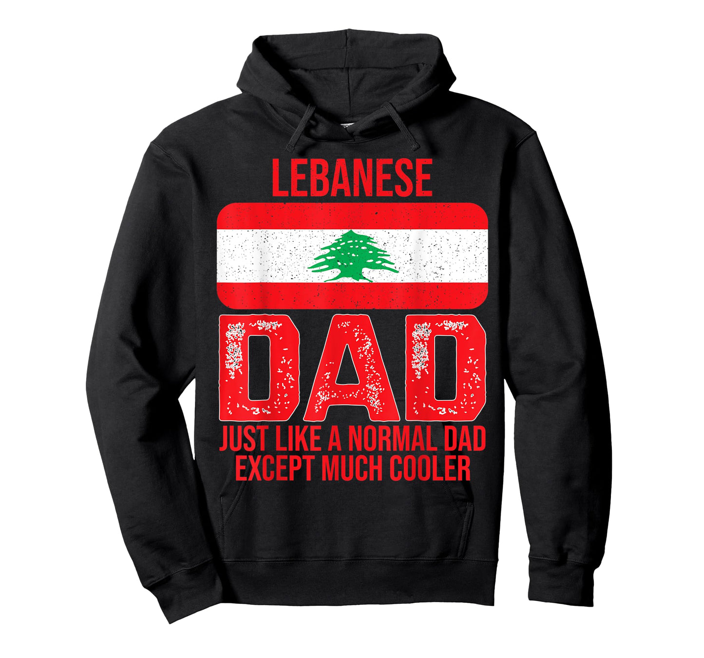 Mens Vintage Lebanese Dad Lebanon Flag Design For Father's Day T-Shirt