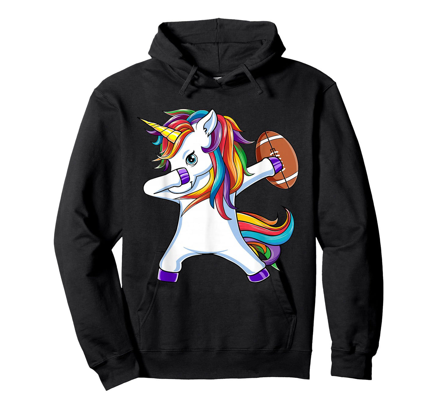Funny Dabbing Unicorn American Football Gift For Girls Women T-Shirt