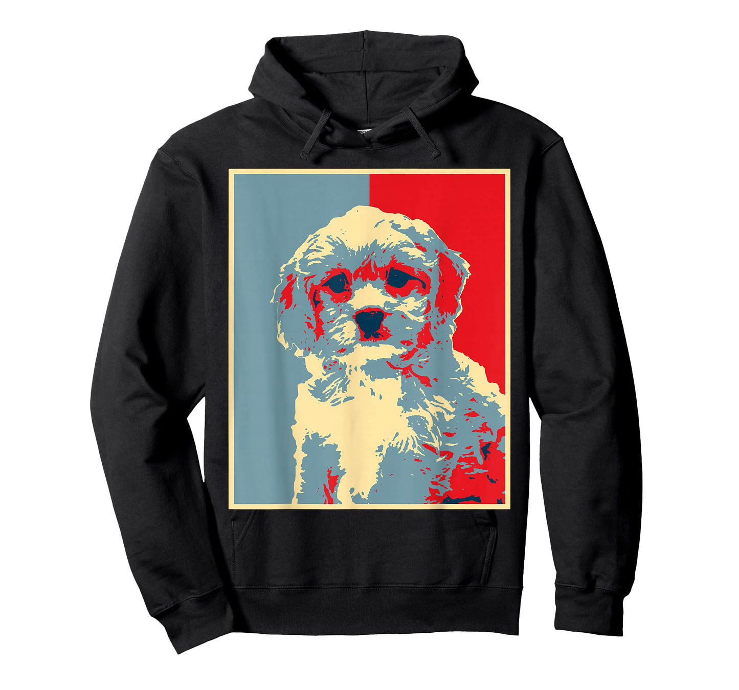 Retro Cavachon Gift for Dog Owner Dog Artwork - Vintage Silhouette Cavachon T-Shirt Black