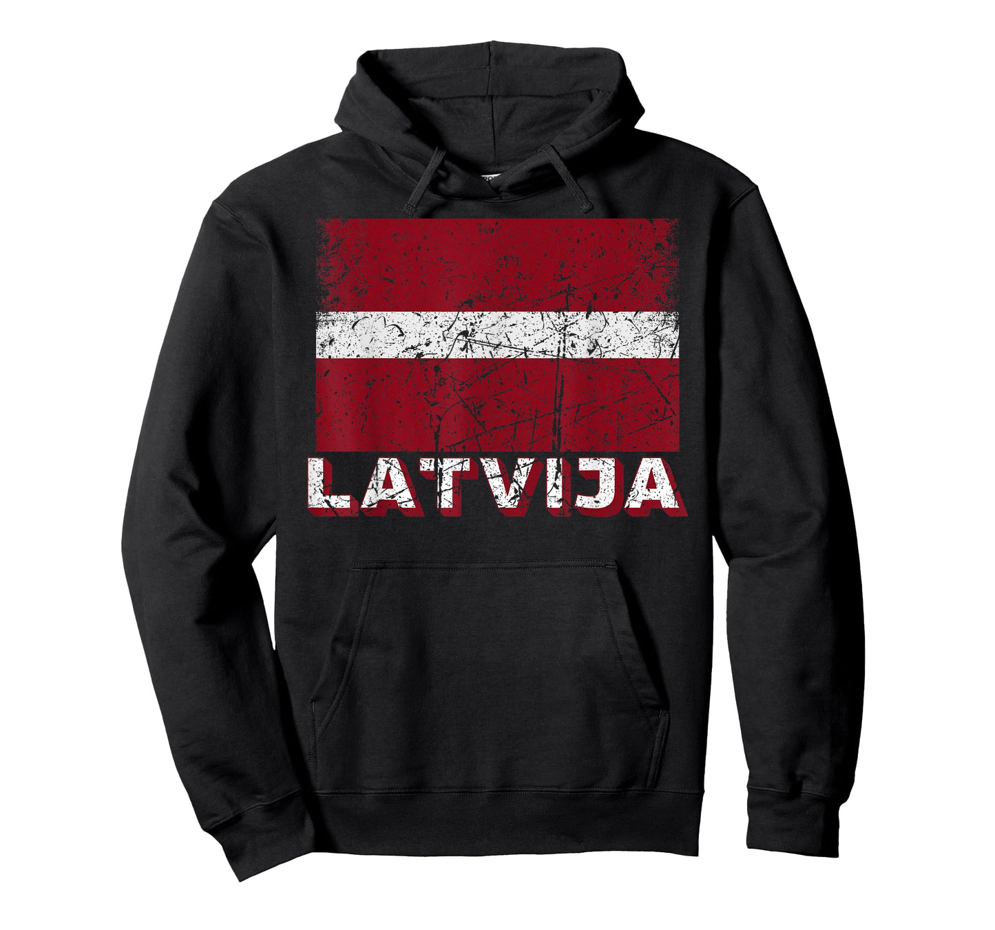 Latvian Flag Of Latvija Distressed Men Women Kids Latvia T-Shirt