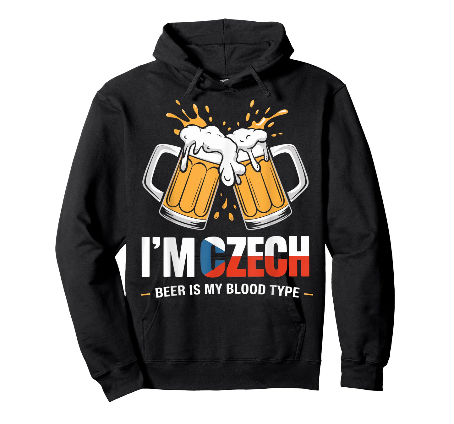 Beer My Blood Czech Republic Flag Czech Roots Europe Czech T-Shirt
