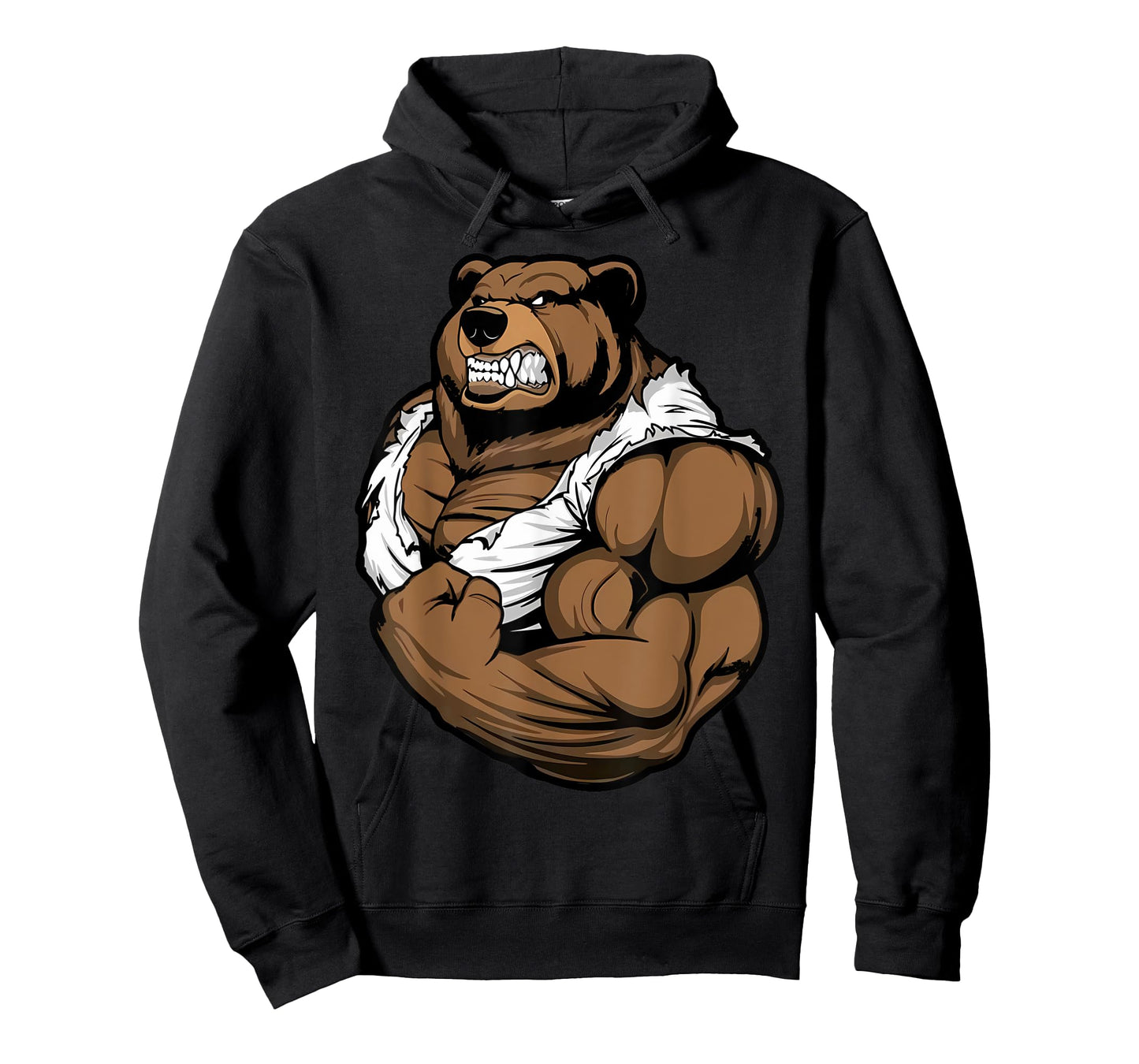 Bear Bodybuilder Muscular Body Gym Fitness Weightlifting T-Shirt
