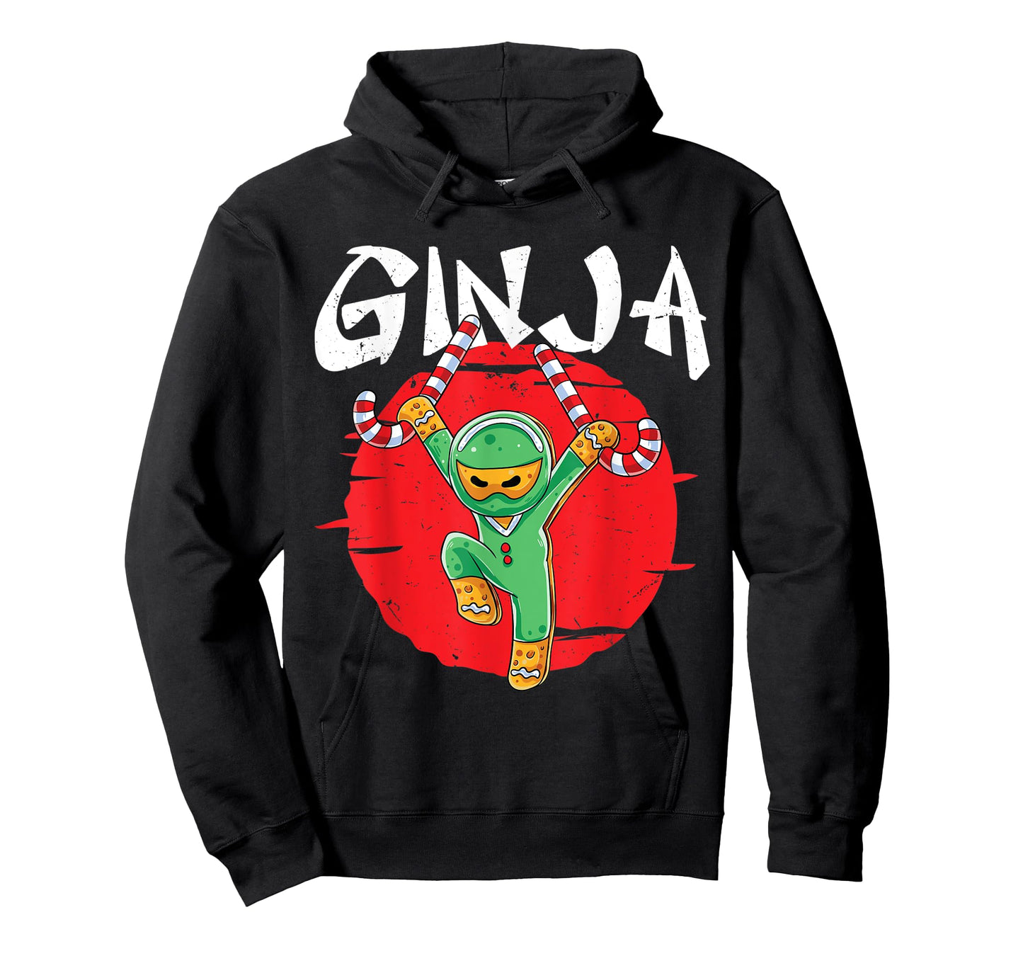 Ginja Ninja Ninjabread Man Gingerbread Ninja Ugly Christmas T-Shirt