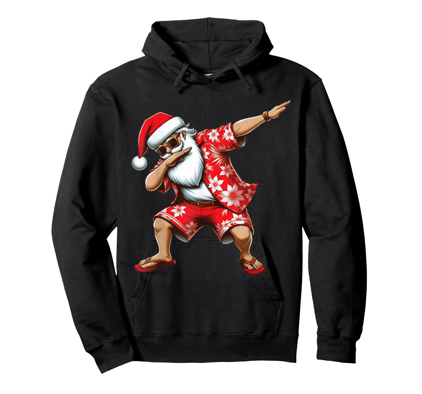 Dabbing Santa Christmas in July Boys Men Hawaiian Xmas Dab T-Shirt